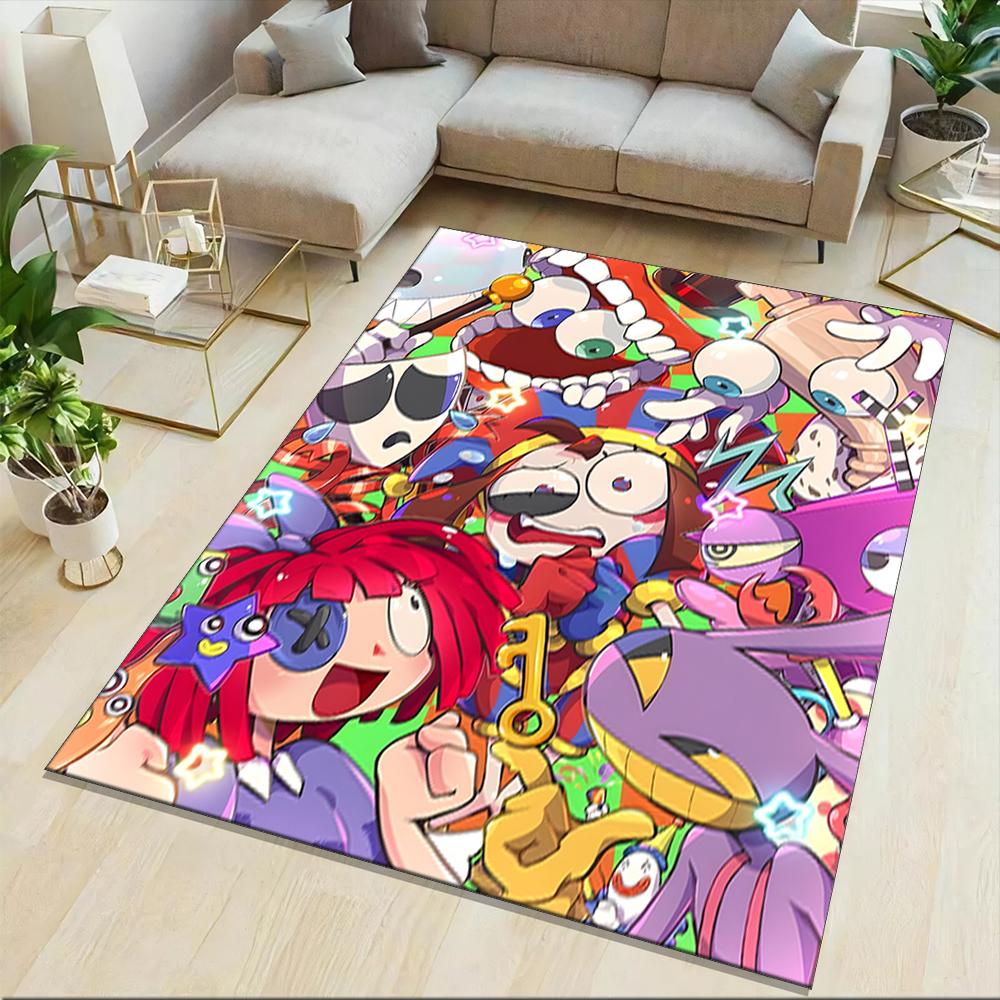 The Magic Digital Circus Printed Carpet Non-Slip Floor Mat For Entryway Hallway Bathroom And Kitchen
