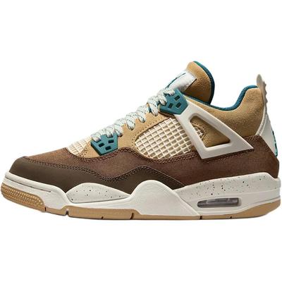 Детские кроссовки Air 4 Retro GS Cacao Wow Brown Geode-Teal Ale-Brown FB2214-200