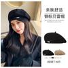 Metal Standard Woolen Beret Children Autumn and Winter Literary and Retro Painter Hat Versatile Octagonal Hat Tide