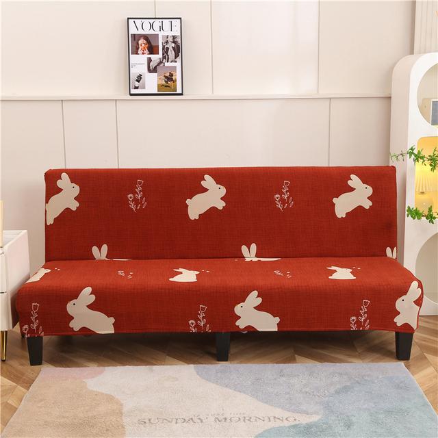 Складной чехол для дивана-кровати для гостиной, безрукие чехлы для диванов, эластичный материал из спандекса, мягкие чехлы