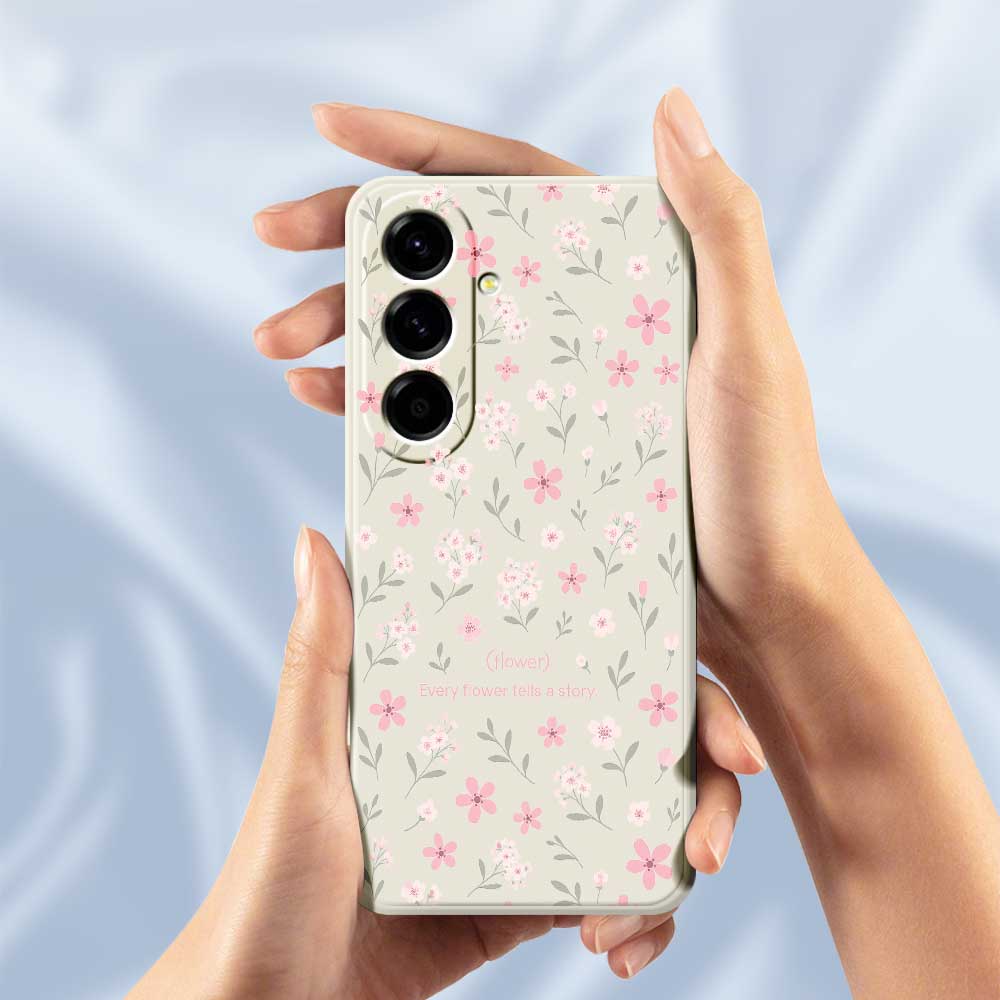 Чехол для Samsung Galaxy A56 5G с принтом в виде мелких цветов, ТПУ задняя крышка для телефона с прямыми краями