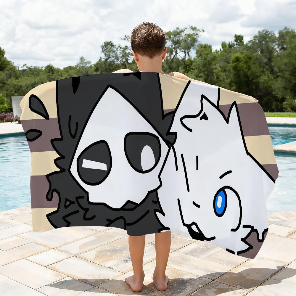 Changed Puro Game furry Shark cat Towel Quick Drying Beach Towels Are Suitable For Swimming Pools Camping Yoga And The Gym