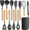 ZISIZ Набор кухонных принадлежностей из 12 предметов из силикона (2 упаковки)