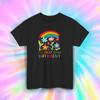 It's Okay To Be Different Rainbow Flower Shirt Autism Pride S-5XL