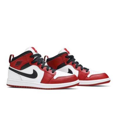 Кроссовки Air 1 Mid PS Chicago Retro Белые Красные 640734-173
