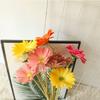 PU Artificial Flowers Wedding INS Style Wedding Fake Flowers Simulated Daisy  Home Decor