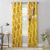 Bee Honeycomb Window Curtains For Living Room Luxury Bedroom Decor Drapes Kitchen Window Treatments Curtains