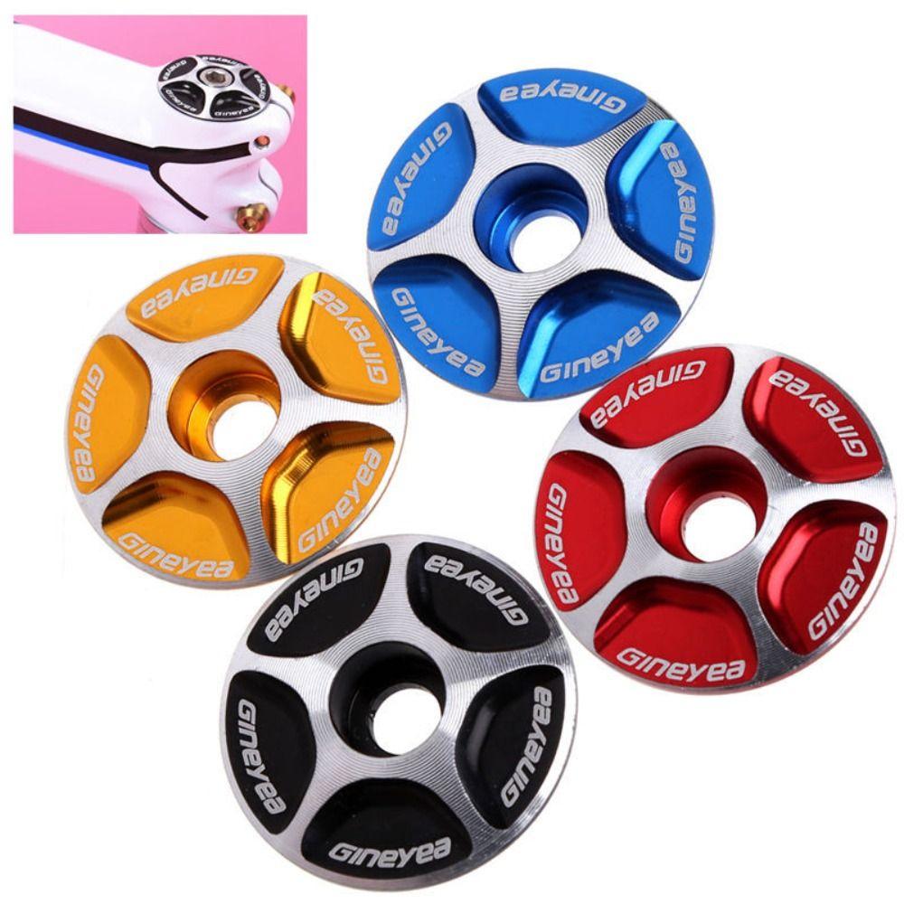 Black Red Blue Gold Bike Headset Cover Aluminum Alloy Bike Stem Accessories Outdoor Sports