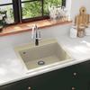 Kitchen Sink Granite - VIDAXL - Single Bowl - Beige
