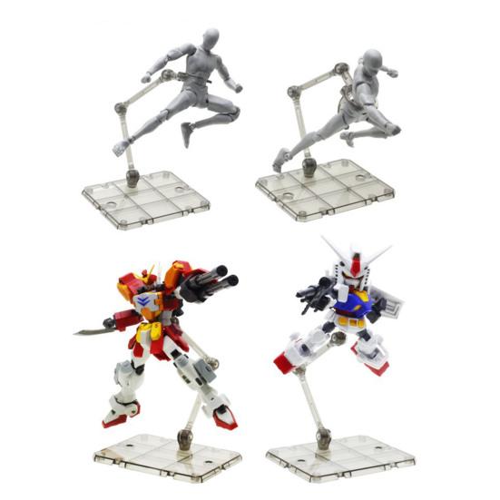 Action Figure Stand Stretchable Stable Plastic Easy Assembly Model Display Holder for Robot