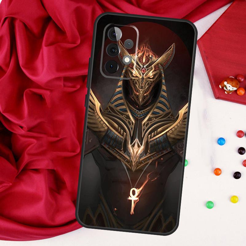 Египет Нефертити Анубис Анкх Для Samsung Galaxy A52 A32 A22 A54 A14 A16 A26 A36 A56 A55 A35 A05 A06 A15 A53 A33 A13 Чехол
