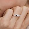 (SILVER925) Heart Cubic Simple Ring CR1818