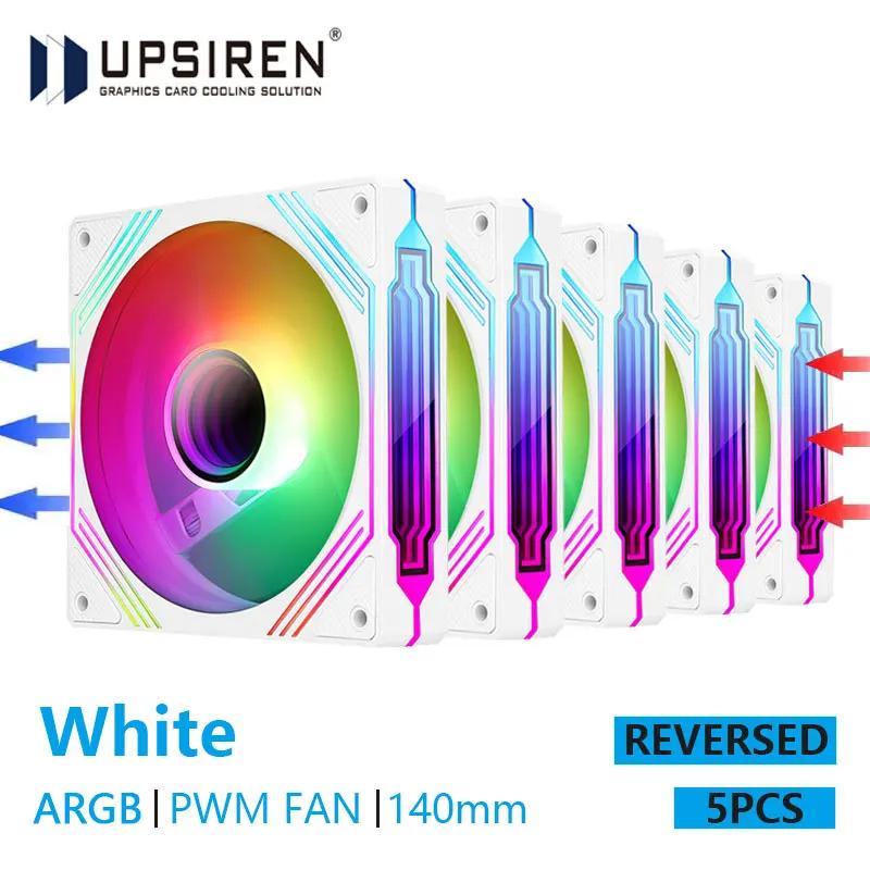 UPSIREN PF-14 PRISM 4PRO Computer Chassis Fan 14cm ARGB 4 Pin PWM Quiet Cooling Fan 12V Large Air Volume 61.5CFM/650-1800RPM