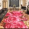 Спальня Гостиная Квадратный Ковер Цветочный Ковер Противоскользящий Домашний Прямоугольный Геометрический Ковер с Принтом