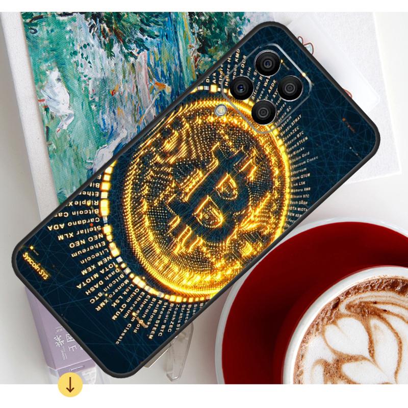 Bitcoins Coin Case For Samsung Galaxy M15 M21 M31 M55 M56 M36 M16 M06 M13 M33 M53 M12 M32 M52 M14 M34 M54