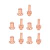 10Pcs Nozzle Electrode Kit Brass 176655 Electrode 176656 Nozzle Tip Consumables for WSP?20027