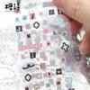 MINKYS Kawaii Cute Hand Tent Tape Sticker Colorful Letter Symbols Cartoon Creative Decorative Characters Stickers