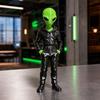 Статуэтка инопланетянина Yousheng в толстовке, 3D-печатная зеленая фигурка инопланетянина, Коллекционная скульптура инопланетянина, Научно-фантастическое настольное украшение, Подарок для любителей инопланетян