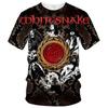 Горячая Распродажа Whitesnake Мужская/женская модная тонкая футболка с 3D-принтом Футболка Повседневная верхняя детская одежда Большие размеры 100-6XL Oversize