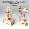 Деревянная модель ручного насоса для колодца DIY STEM Образовательная Научный Эксперимент Сборная Игрушка для Детей Изучение Физики и Подарки