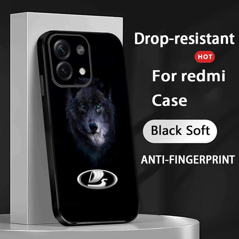 Крутая машина L-la-Da модный дизайн логотипа Чехол для телефона Для Redmi Note 14 13 12 11 Pro Plus S 5G 14C A3 Мягкий черный чехол для телефона