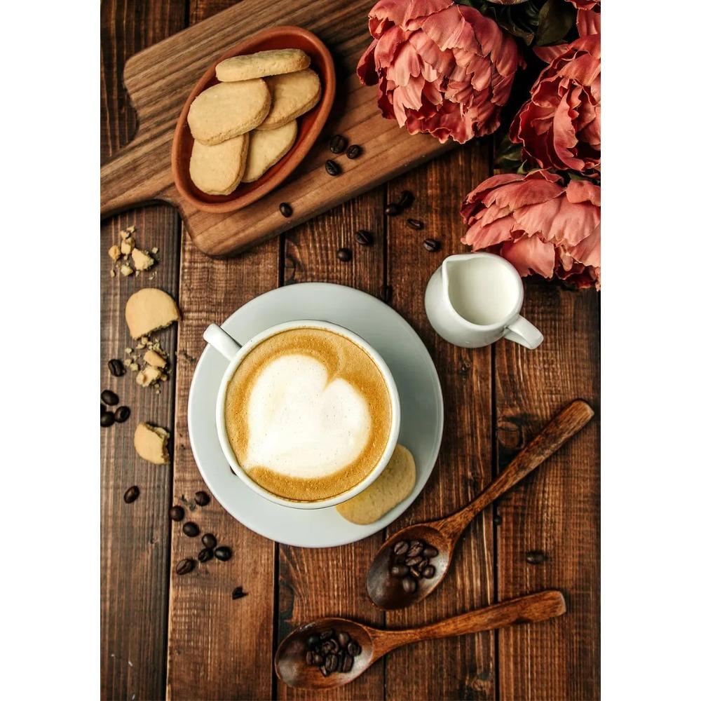 Classic Afternoon Tea Delicious Coffee Croissant Doughnut Food Poster Canvas s Wall Art Pictures Cafes Home Decor