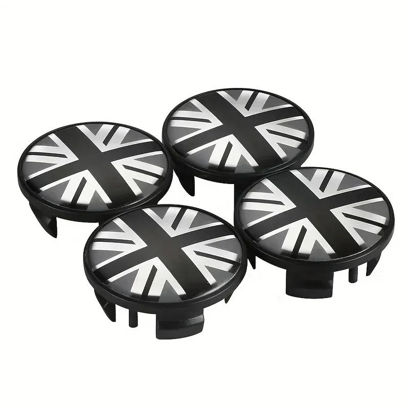 4pcs 54mm UK Flag Badge Car Wheel Center Hub Caps Auto Rim Cover Accessories For Mini JCW S Countryman R50 R55 R56 R57 R58