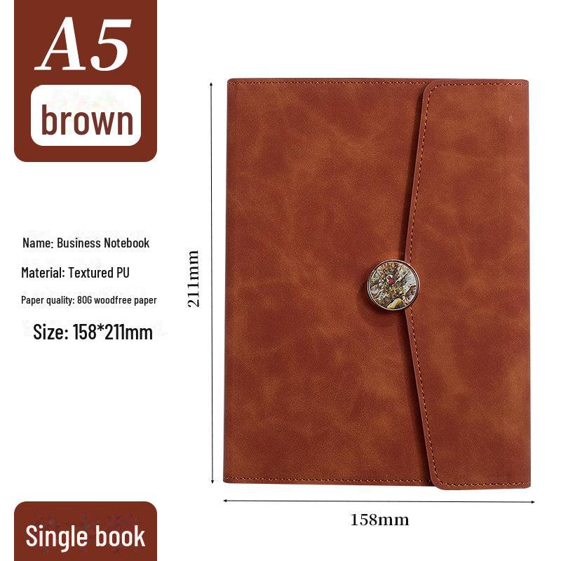 Подарочный набор из трехслойного блокнота формата А5 с индивидуальной гравировкой