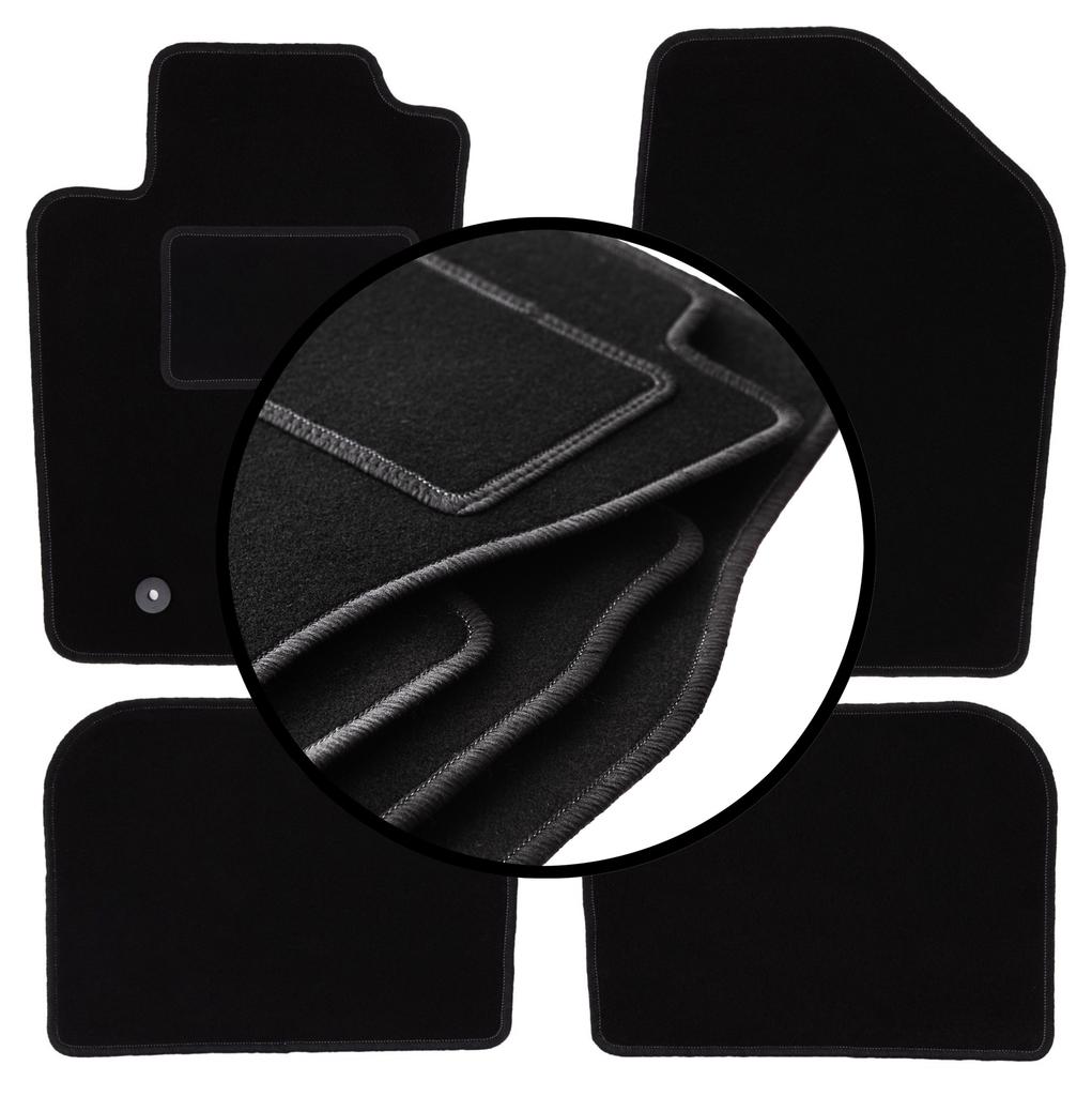 Комплект велюровых напольных ковриков для: Toyota Avensis II T25 универсал, лифтбек, седан (2003-2009 гг.)