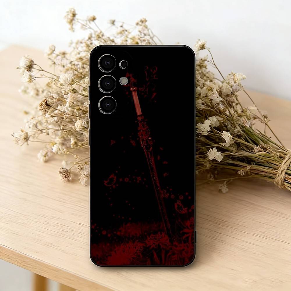 Человек-гуль Красная паучья лилия Токио Чехол для телефона для Samsung S25, S24, S21, S22, S23, S30, Ultra, S20, Plus, Fe, Мягкий силиконовый черный чехол