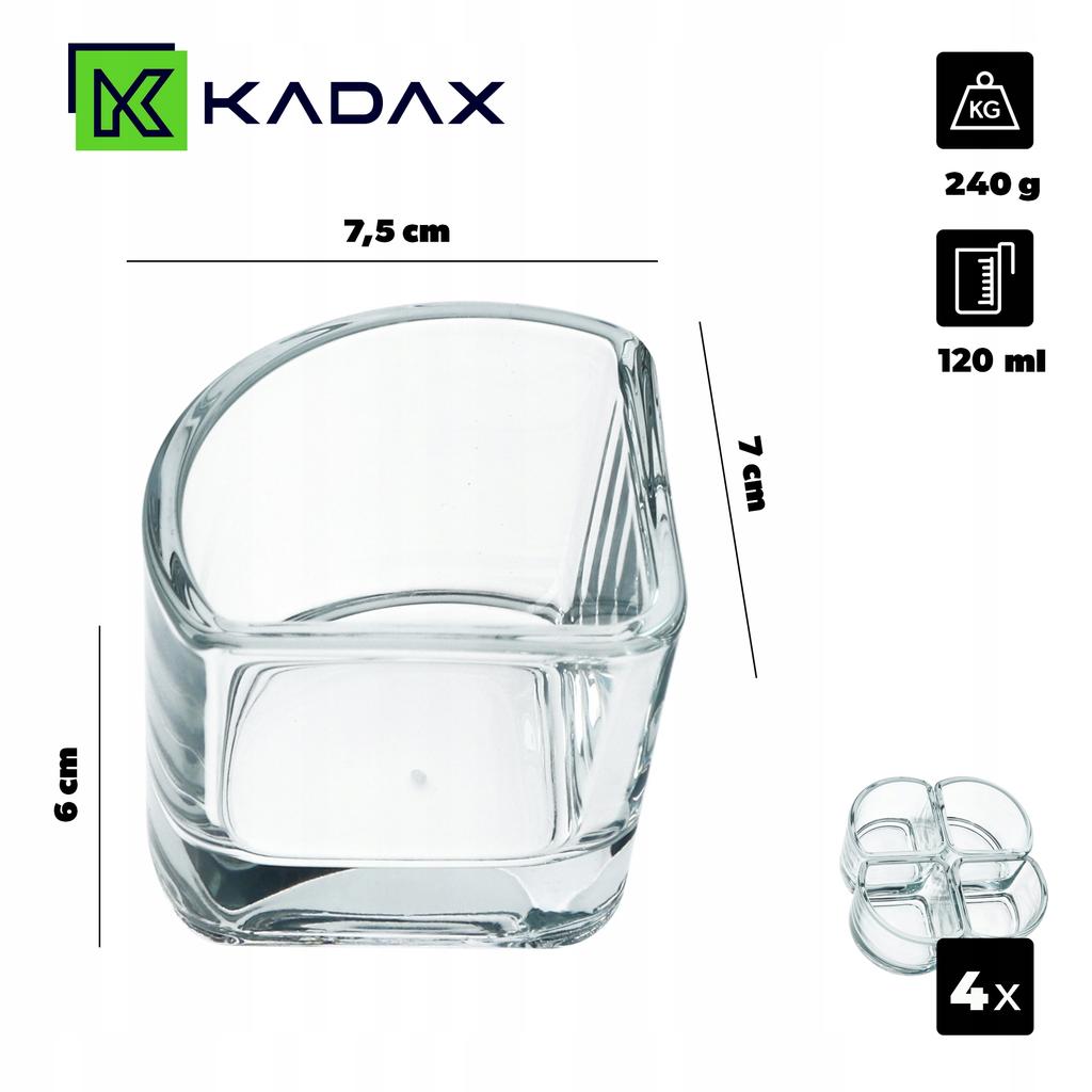 KADAX Пиалы Салатники Стеклянные Для Закусок Соус Дип Набор