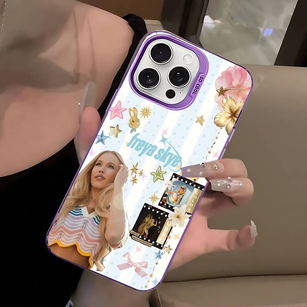 Чехол для телефона Singer F-Freya Skye для iPhone 17 16 15 14 11 12 13 Pro Max Plus Pro Цветной Серебряный Чехол
