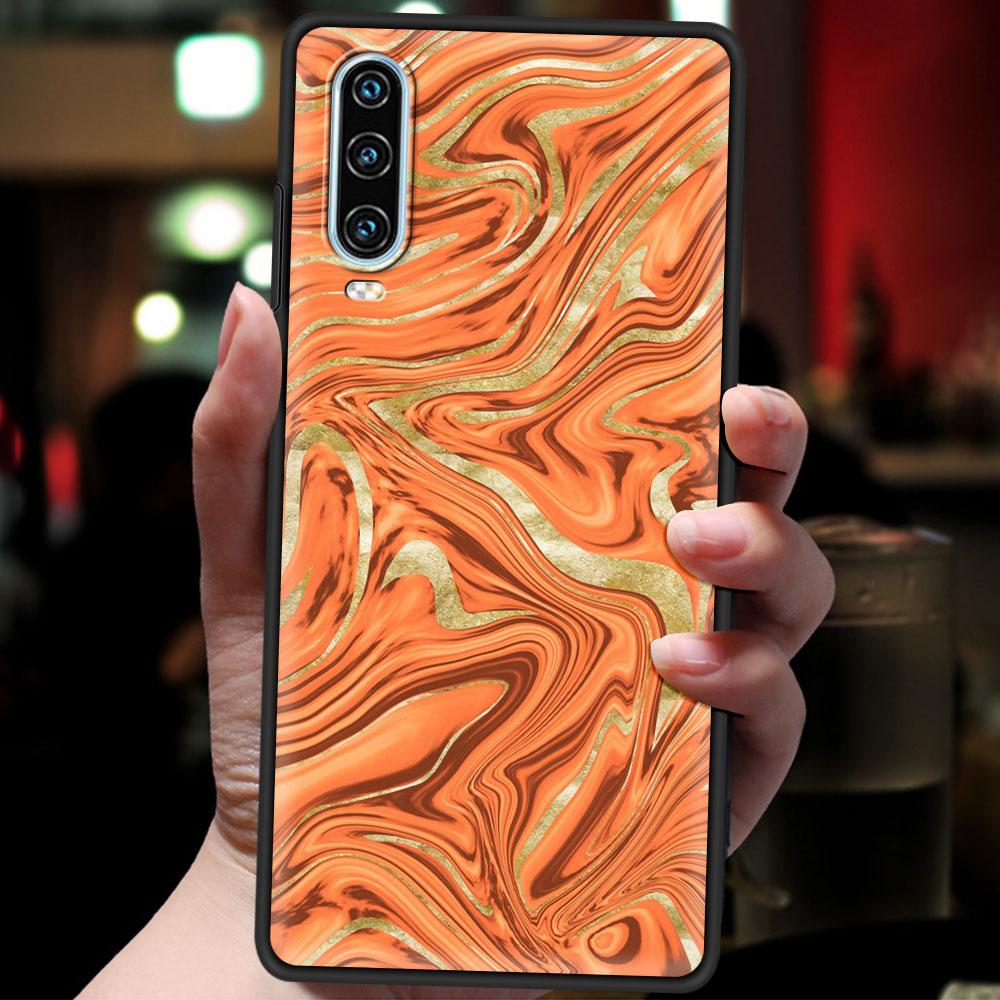 Чехол с мраморным узором и золотыми блестками для Huawei P50 P40 P30 Lite E P20 Pro Y9 Y7 Y6 2019 P Smart 2021 Z Y6p Y7a Y9s, мягкая крышка для телефона