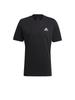 Adidas Essentials Футболка с коротким рукавом и вышитым маленьким логотипом 31298 Черный O Мужская (ГК9639)