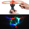 Funny Spinning Flyer Luminous Flying UFO LED Light Handle Flash Flying Toys for Kids Outdoor Game