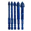 Serrated Drill with Misaligned Alloy Triangular Drill Wear-Resistant Easy to Drill Holes for Ceramic Tiles