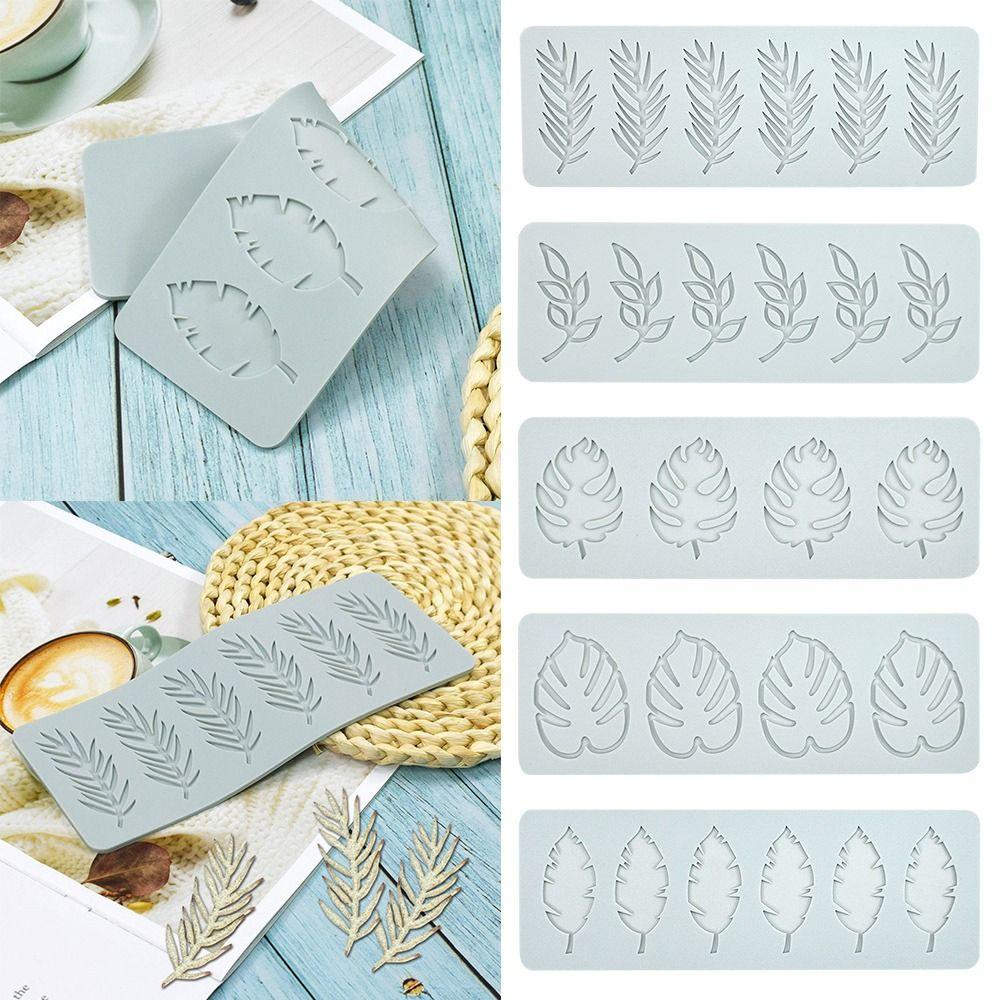 Chocolate Stencil Fondant Mold Cake Decorating Silicone Mould Leaves Leaf Lace Mat Cake Lace Mold