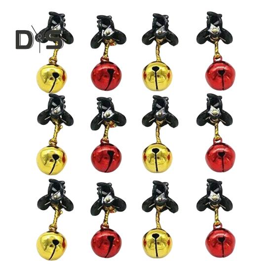 Украшение для бороды, рождественский колокольчик для бороды, украшение, пластиковые безделушки для волос на лице, декор для праздничной вечеринки