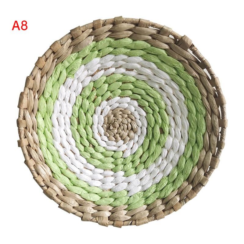 Соломенные круглые настенные украшения, подвески, креативный ретро-этнический фон, декор стен, украшения в марокканском стиле, ручные драпировки, диаметр 20/25/30 см