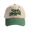 2-7 Years Letter Embroidery Sun Hat Breathable Peaked Hat Summer Beach Cap  Outdoor
