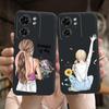 Чехол на заднюю панель с узором Сердце Любви для пары Для Motorola Edge 40 Neo Edge40 5G Ультрамягкий Тонкий Черный Чехол Цветочный Capa Силиконовый Coque