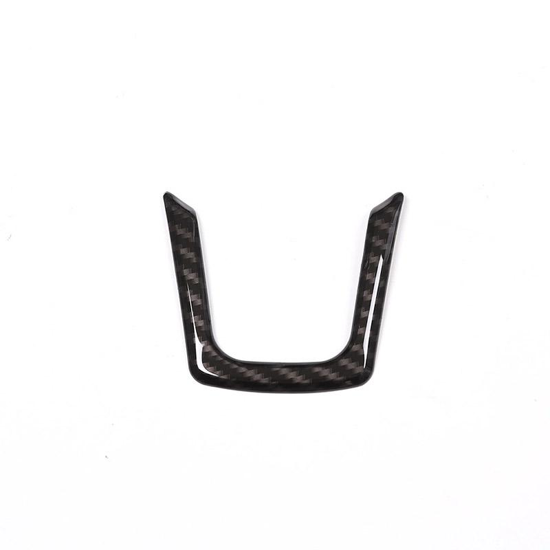 Carbon Fiber Chrome Interior Accessories Steering Wheel Trim Sequ For Jaguar XE XF F-Pace F Pace x761