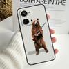 Cartoon Grizzly Bear Case For Realme C67 C55 C53 C51 C35 C33 C31 C30 C25s C21Y GT Neo 5 GT5 9 10 11 12 Pro Plus