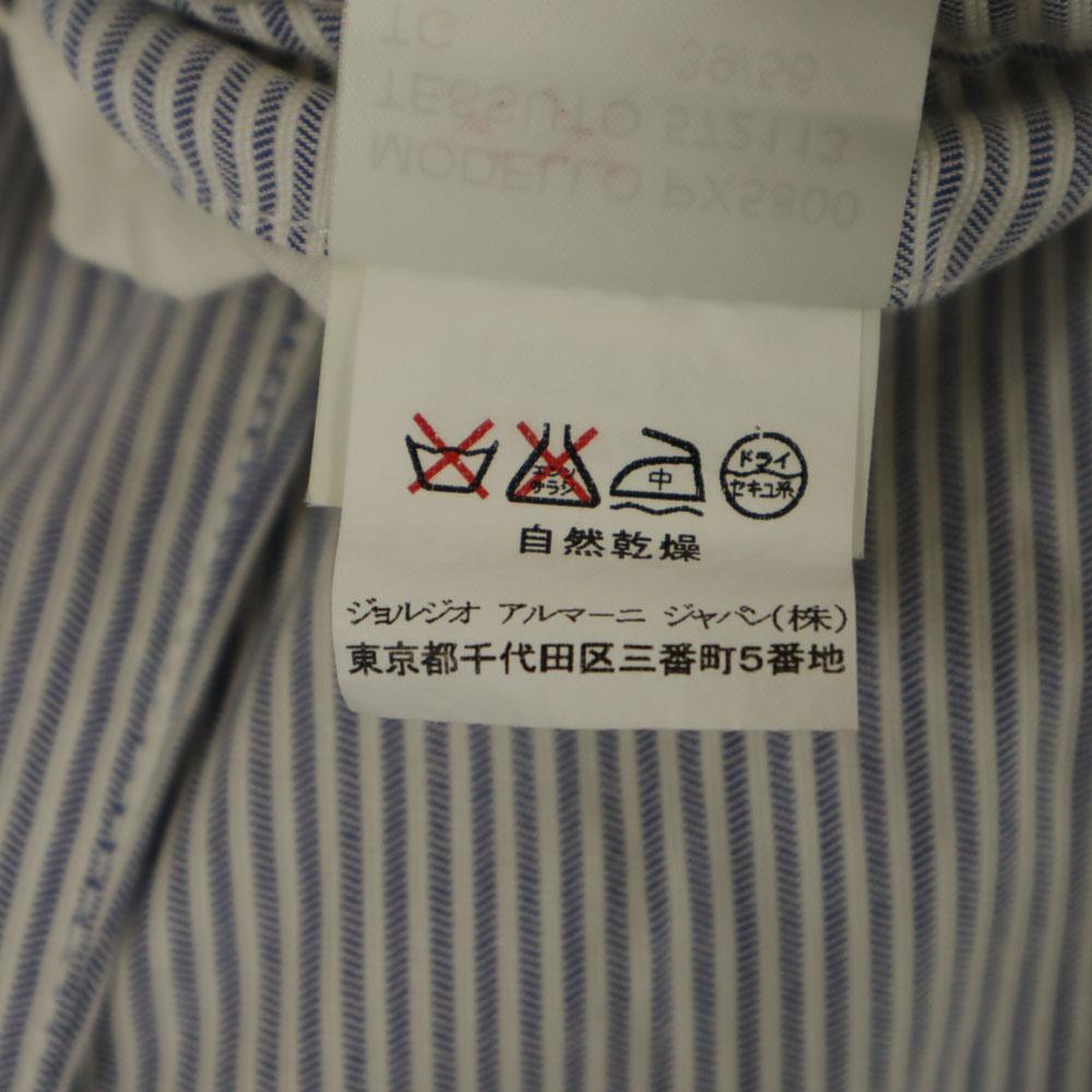 Armani Collezioni Полосатые Длинные брюки w39 Синие Biggs Мужские Б/У