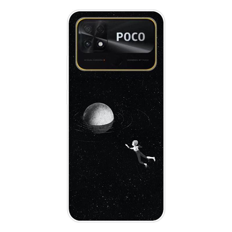 Для Xiaomi Poco C40 C 40 Чехол Мягкая силиконовая задняя крышка Мультяшный чехол для телефона Разнообразие