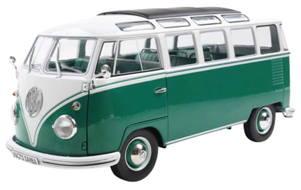 SOLIDO Volkswagen T1 Samba Bus 1962 Finished Model S1813403 1/18 (Green/White)