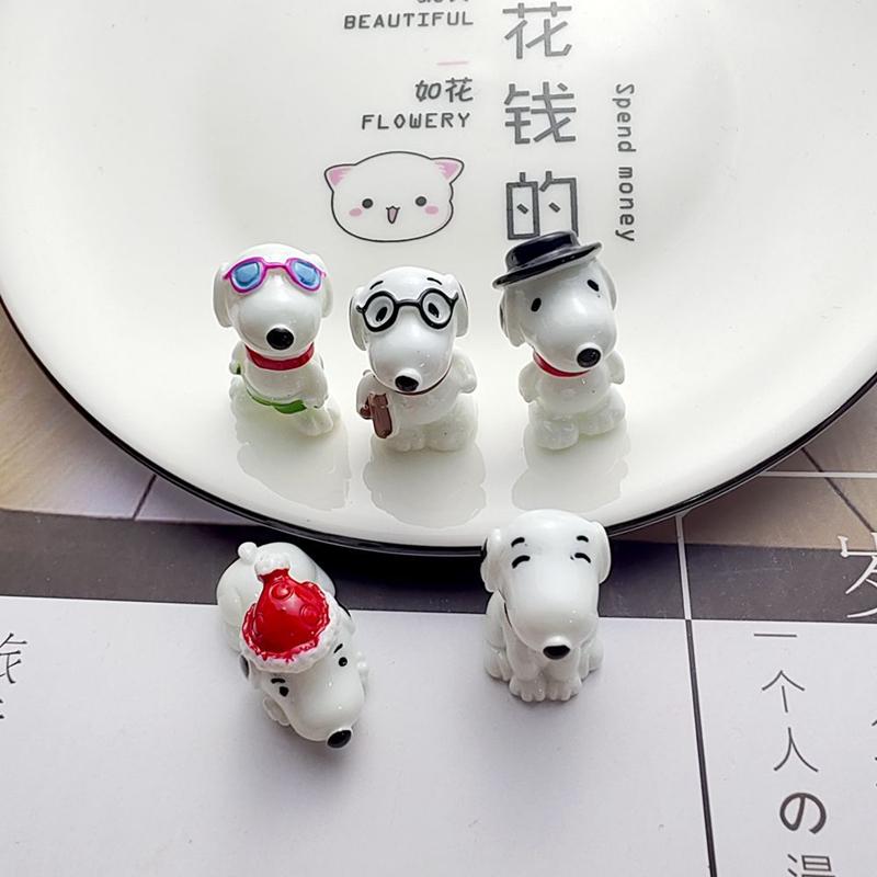 15piece Cartoon resin Peanuts Snoopy Cartoon Model collection figure toys Character snoopy dog figure toys