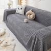 1pc Plush Sofa Towel Four Season Universal Pet-friendly Sofa Cover Winter Warm Velvet Blanket Shawl Protective Furniture Cover