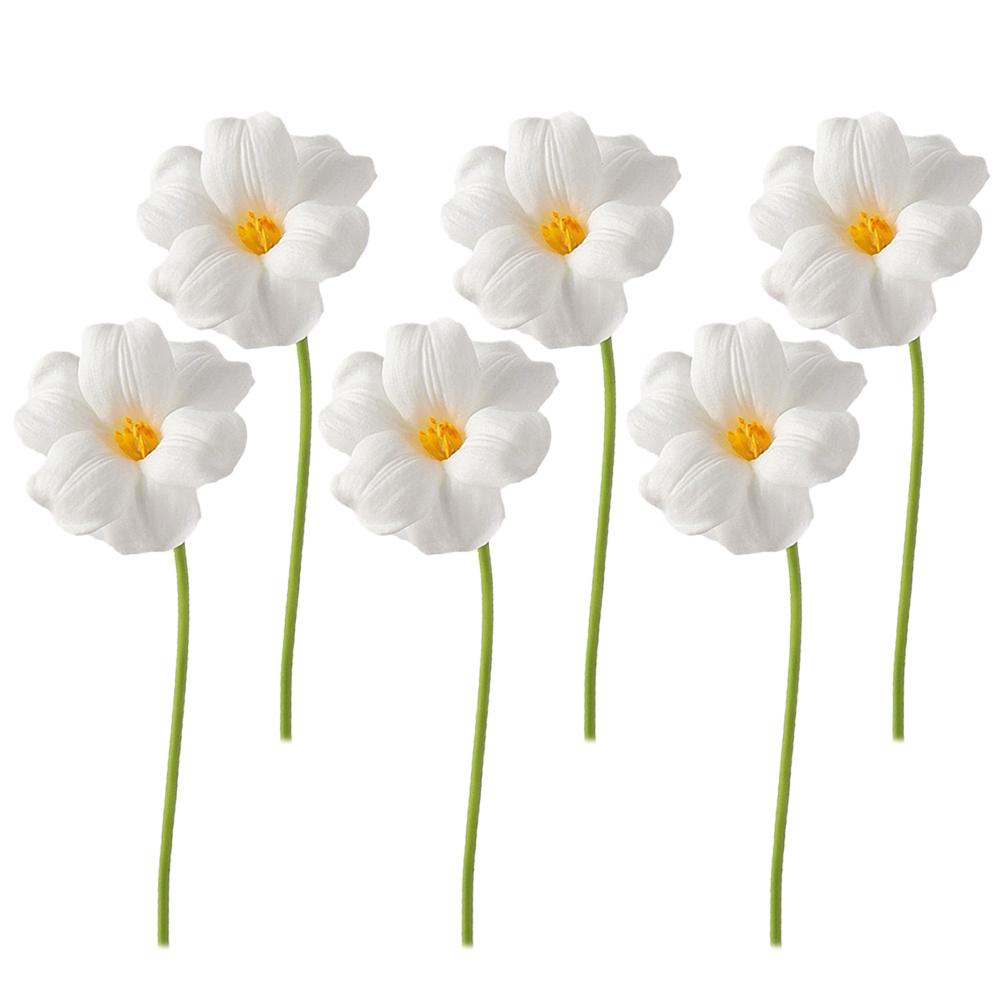 6pcs Artificial Opening Tulips, DIY Flowers Bouquet, PU Tulips Flower, Flower for Home Bedroom Wedding Home Decoration