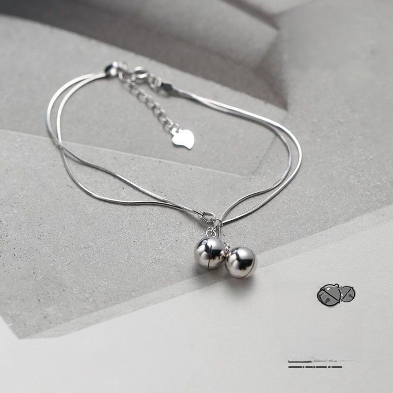 Двухслойный браслет-колокольчик: Женская одежда в корейском ретро-стиле, без выцветания, в стиле Харадзюку, для стильных тенденций.